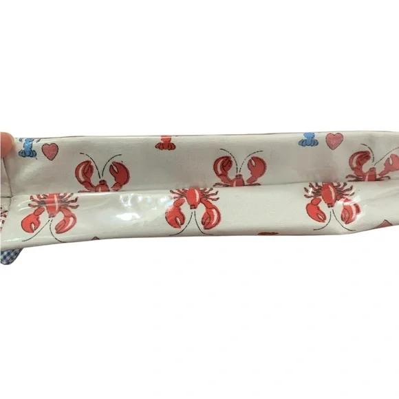 🦞 NWT small Roller Rabbit Lobster Print Cosmetic Pouch. RARE 🦞 - Picture 10 of 10